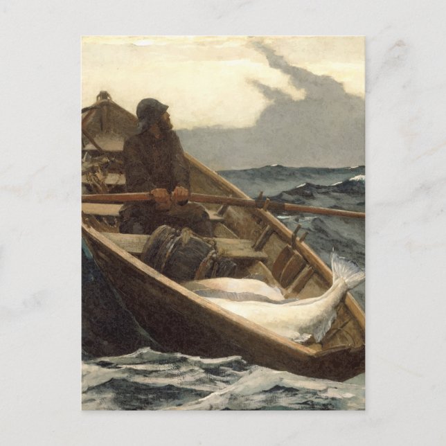Die Nebelwarnung von Winslow Homer Postkarte (Vorderseite)