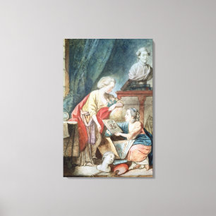 Die Necker Familie im Jahre 1780 Leinwanddruck