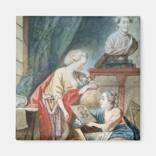 Die Necker Familie im Jahre 1780 Magnet