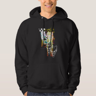 Die Neonmontage des Jokers Hoodie