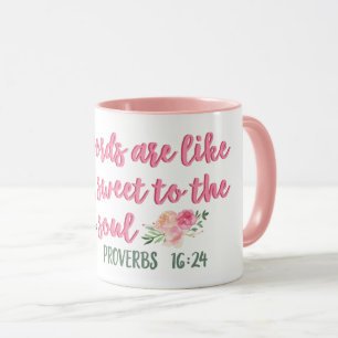 Die netten Worte sind wie das Honigsprichwort // B Tasse