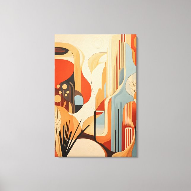 Die Neudefinition moderner Kunst durch Abstraktion Leinwanddruck (Vorderseite)