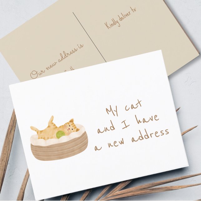 Die neue Adresse ist sauber übertragen Postkarte (Von Creator hochgeladen)