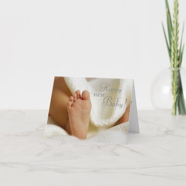 Die neue Babykarte Karte (Vorderseite)