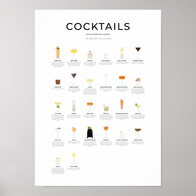 Die neue Cocktailkollektion der Ära Poster (Vorne)