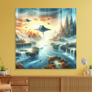 Die neue Fantasiekunst der Welt Leinwanddruck