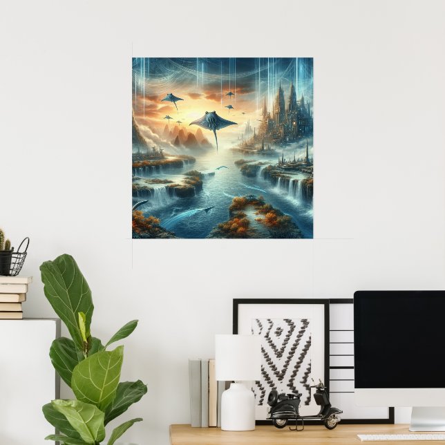 Die neue Fantasiekunst der Welt Poster (Heimbüro)