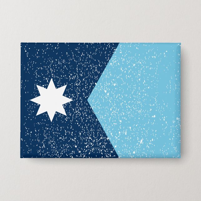 Die neue Flagge des Bundesstaates Minnesota, Vinta Button (Vorderseite)