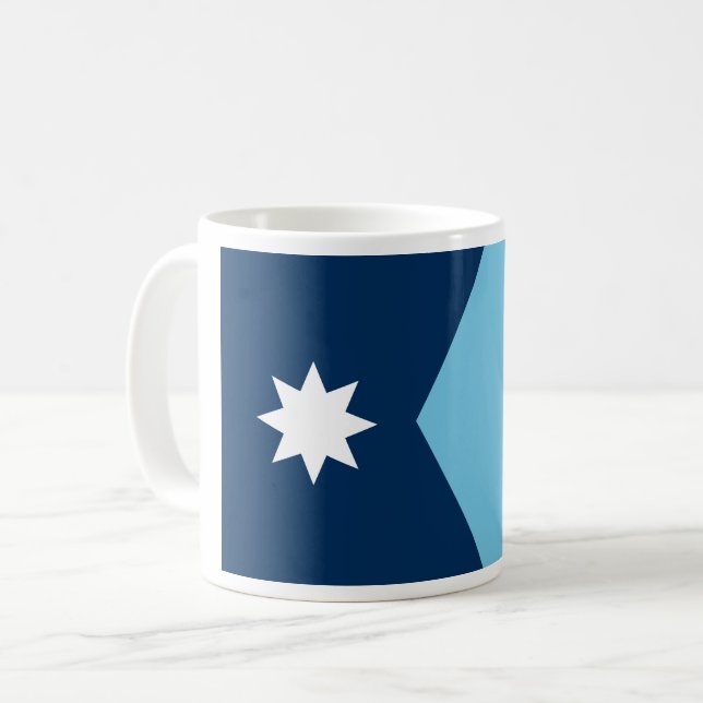 Die neue Flagge des Minnesota-Staat Kaffeetasse (Vorderseite Links)
