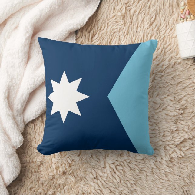 Die neue Flagge des Minnesota-Staat Kissen (Decke)