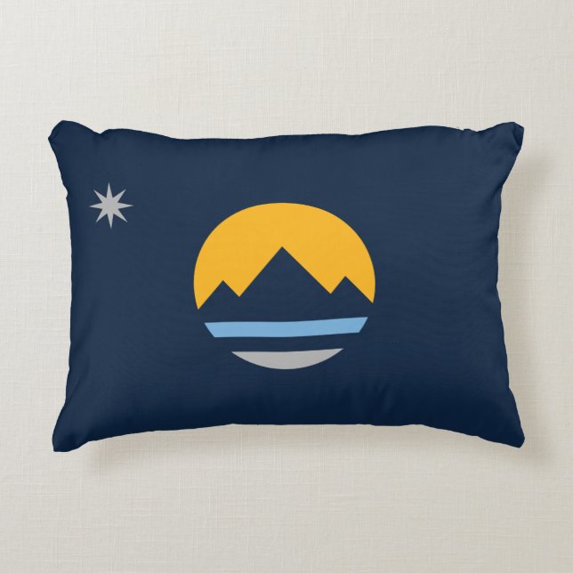 Die neue Flagge von Reno, Nevada Dekokissen (Vorderseite)