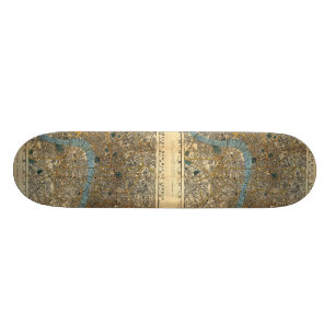 Die neue Karte des Smiths von London 1860 Skateboard