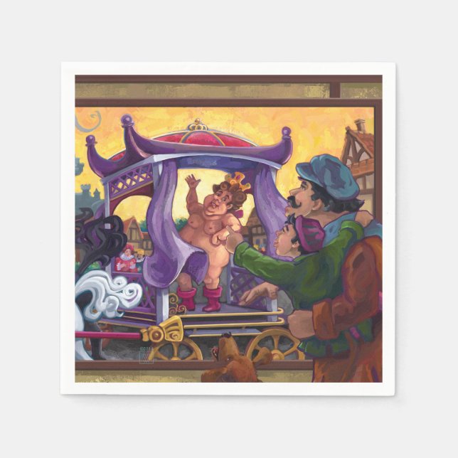 Die neue Kleidungskunst des Kaisers Serviette (Vorderseite)