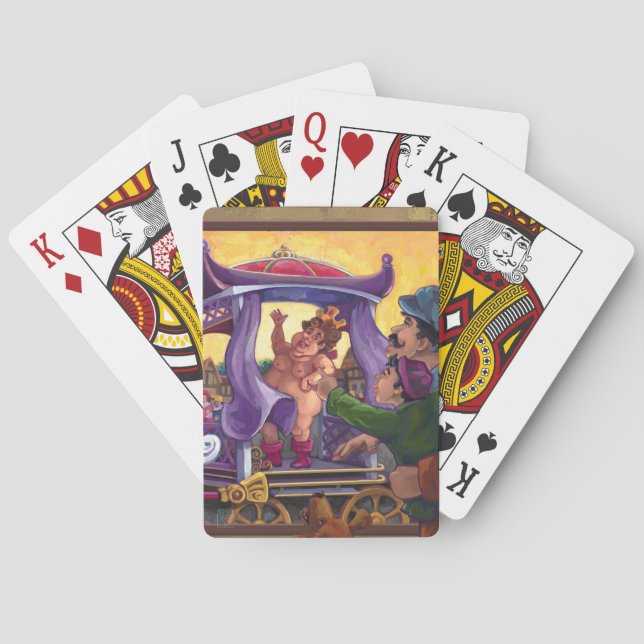 Die neue Kleidungskunst des Kaisers Spielkarten (Rückseite)