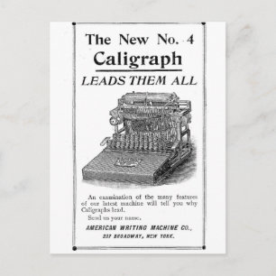 Die neue No. 4 Caligraph Postkarte