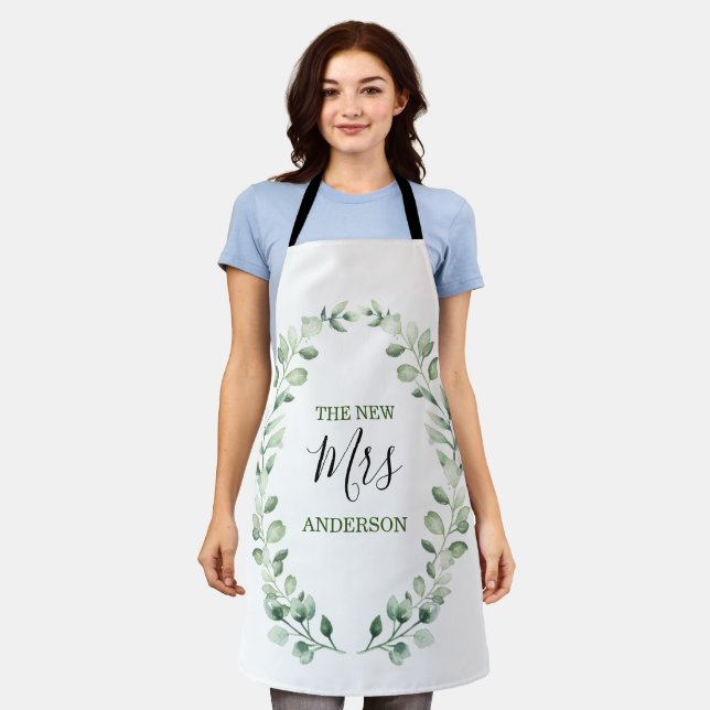 Die neue Personalisierte Hochzeit von Frau Greener Schürze (Getragen)