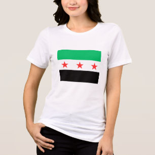 Die neue syrische Flagge - Syrien - Freiheit nach Tri-Blend Shirt