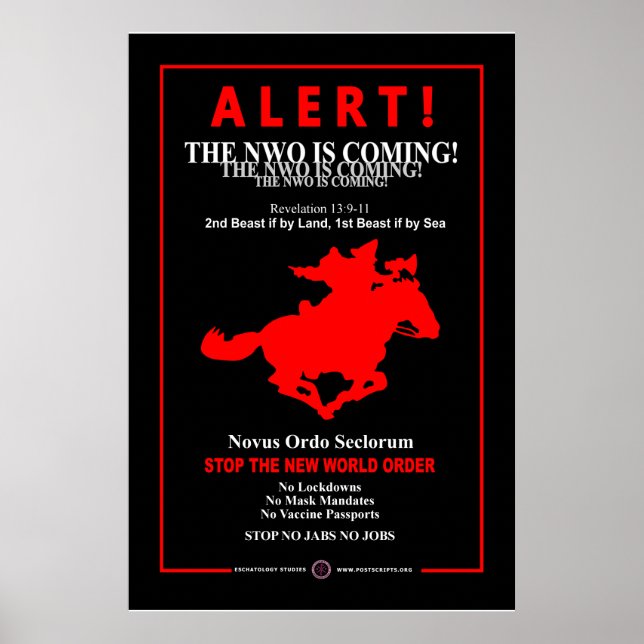Die neue Weltordnung kommt Poster (Vorne)