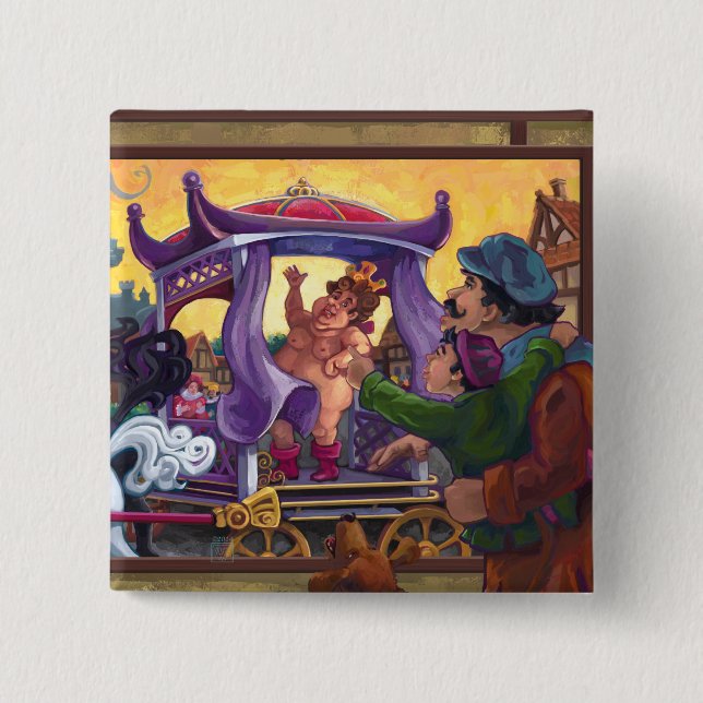 Die neuen Kleider des Kaisers Button (Vorderseite)