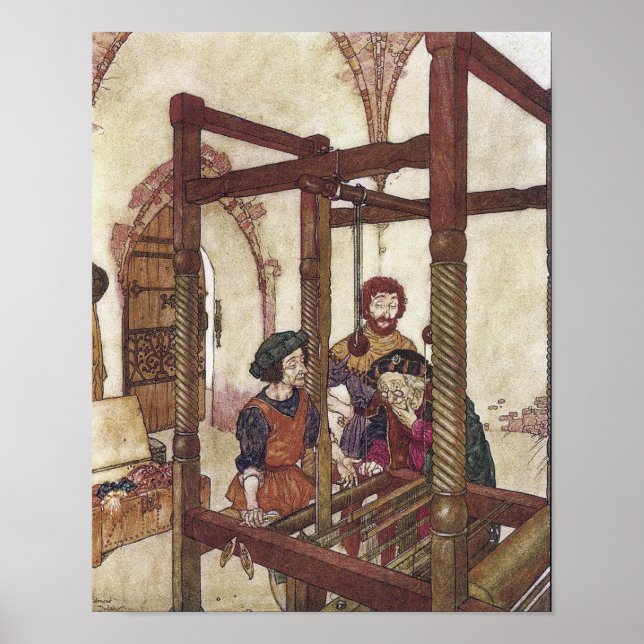 Die neuen Kleider des Kaisers von Edmund Dulac Pos Poster (Vorne)