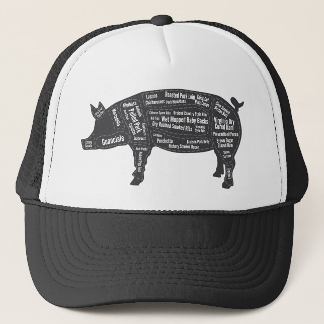 Die NEUES Schwein-ursprüngliche Karte Truckerkappe (Vorderseite)