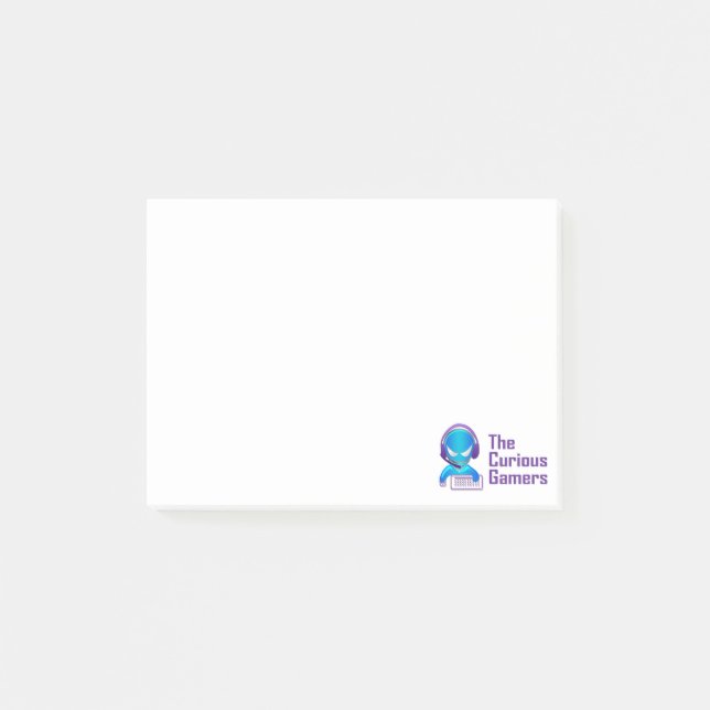 Die neugierige Gamers-klebrigen Anmerkungen Post-it Klebezettel (Vorderseite)