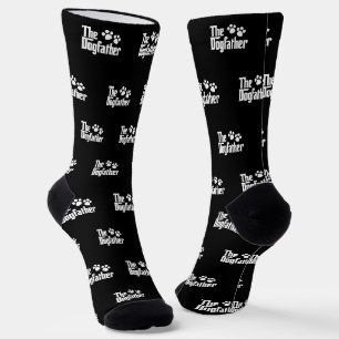 Die Neuheit des Dogvaters Sprichwort in Schwarz un Socken