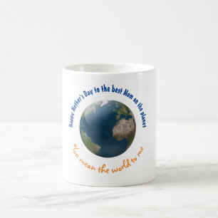 Die Neuheit des Muttertags auf der Erde Kaffeetasse