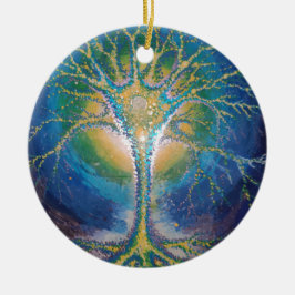 Die neuronale Baumpostkarte Keramik Ornament