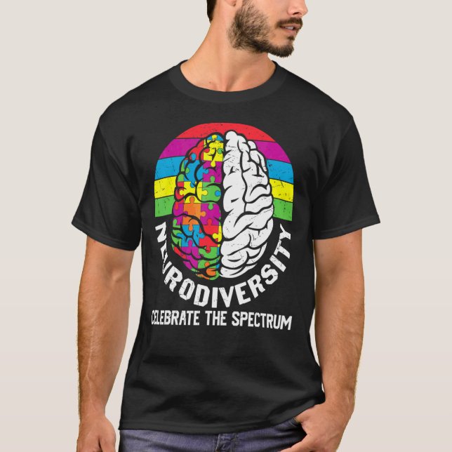 Die Neurovielfalt feiert das Spektrum T-Shirt (Vorderseite)