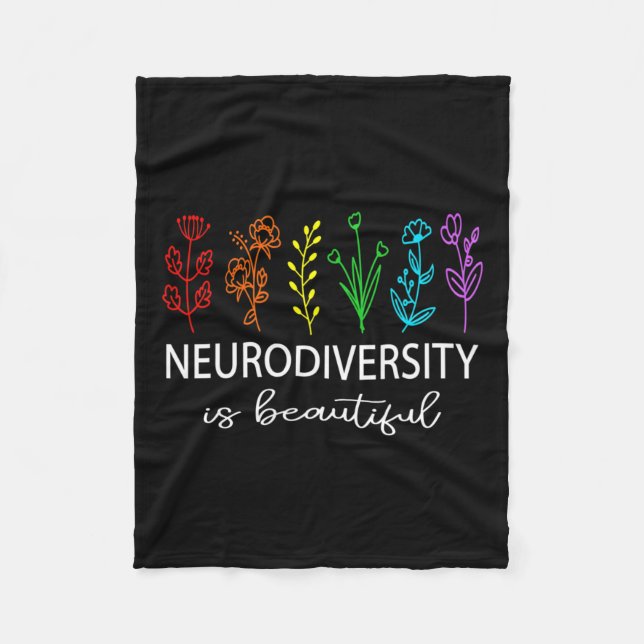 Die Neurovielfalt ist ein schönes Bewusstsein für  Fleecedecke (Vorderseite)
