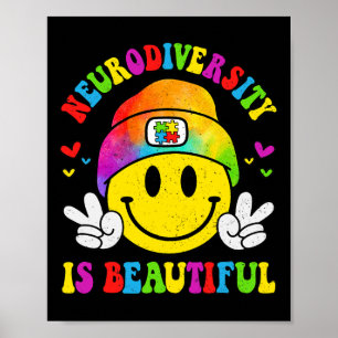 Die Neurovielfalt ist ein schönes Gesicht Autismus Poster
