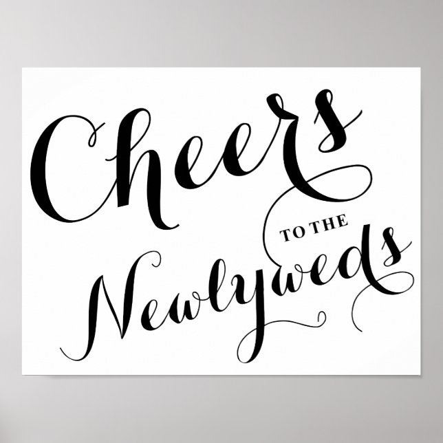 Die Neuvermählten | Hochzeitplakat Poster (Vorne)