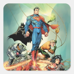 Die New 52 Cover #3 Capullo Variante Quadratischer Aufkleber