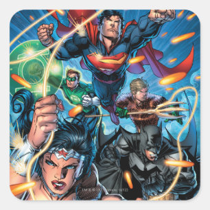 Die New 52 Cover #4 Quadratischer Aufkleber