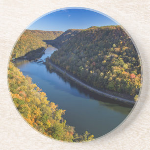 Die New River Gorge im Hawks Nest State Park Getränkeuntersetzer