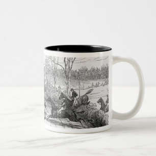 Die Newport Pagnel Steeple-Verfolgung Zweifarbige Tasse