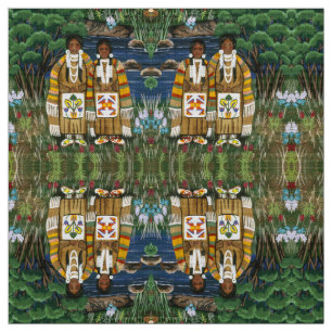 Die Nez Perce-Frau Stoff
