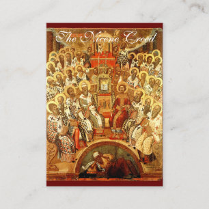 Die Nicene Creed - Gebetskarte (Flat) Visitenkarte