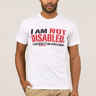 Die nicht mit Behinderung T der Männer T-Shirt