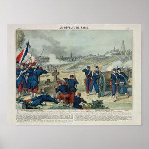 Die Niederlage der Rebellen, die in den Friedhof e Poster