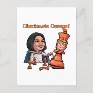 Die Niederlage des orangen Königs Postkarte