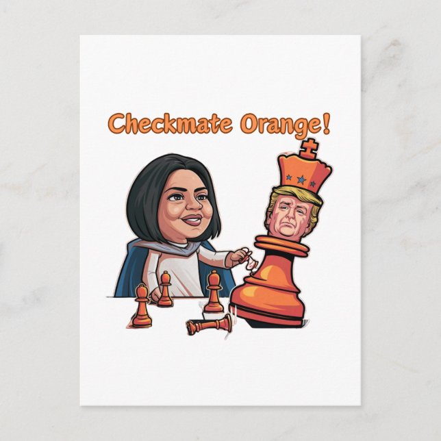 Die Niederlage des orangen Königs Postkarte (Vorderseite)