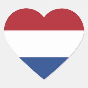 die Niederlande Herz-Aufkleber