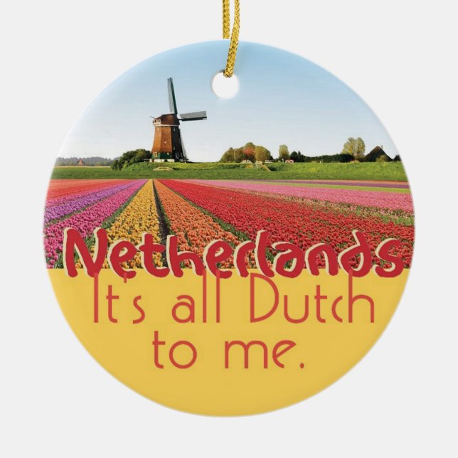 Die NIEDERLANDE Keramikornament (Vorne)