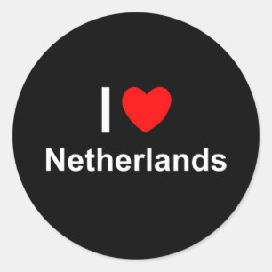 Die Niederlande Runder Aufkleber