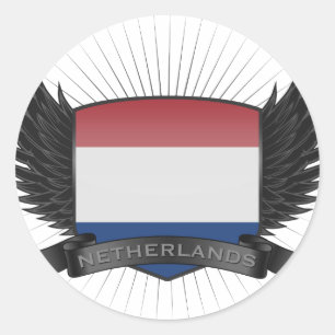Die NIEDERLANDE Runder Aufkleber