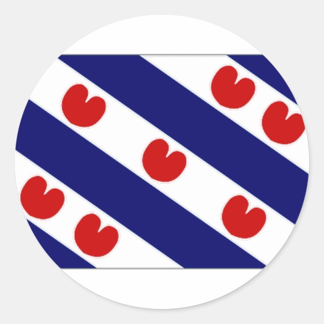 Die niederländische Flagge Runder Aufkleber (Vorderseite)