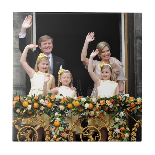Die niederländische Königsfamilie Fliese (Vorderseite)