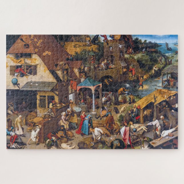 Die niederländischen Sprichwörter | Pieter Bruegel (Horizontal)